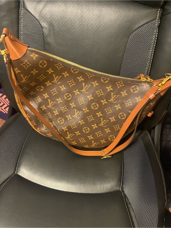 Louis Vuitton Handbags - Louis Vuitton Monogram Canvas Shoulder Bag with Tan Trim